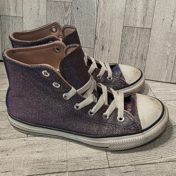 Converse Stylish Kids High-Top Sneakers - Blue Size 3