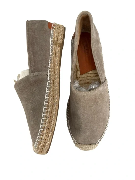 rag & bone Taupe Suede Espadrille Slip-On