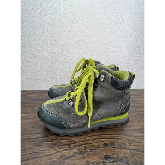 L.L. Bean Tek 2.5 Little Boys Gray/Green‎ 200 Gram Insulated Trail Boots Size 1