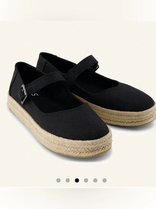Toms Carolina Mary Jane Espadrille Flats