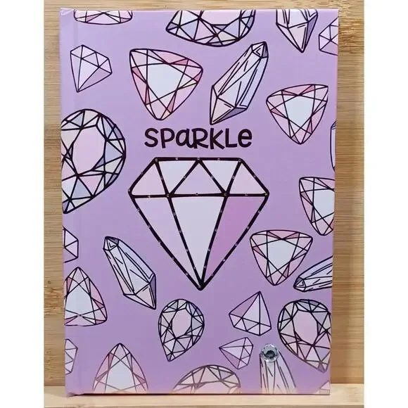 Sparkle LED Light-Up‎ Notebook with Diamond Design