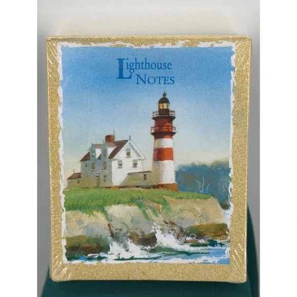 Lighthouse Notes Boxed Stationery 200 Coordinated Notes with Scripture Text New