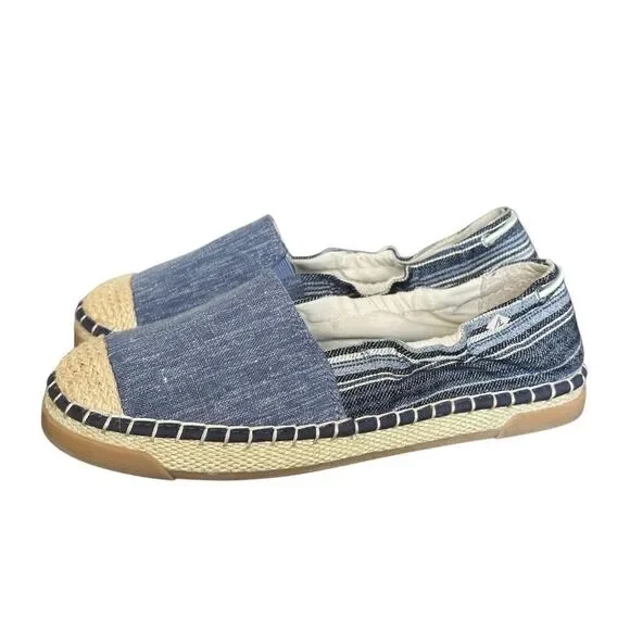 SPERRY Laurel Reef Blue Espadrilles Size 9