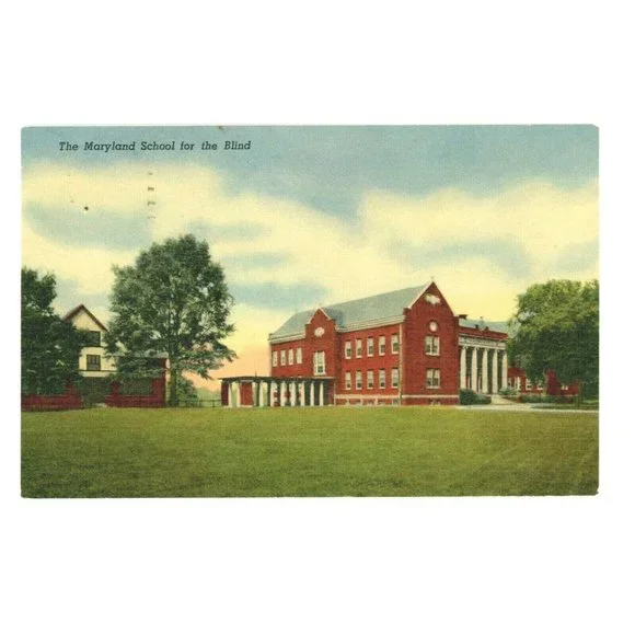 Vintage Postcard Baltimore Maryland School for the Blind‎ Posted USA Travel USA