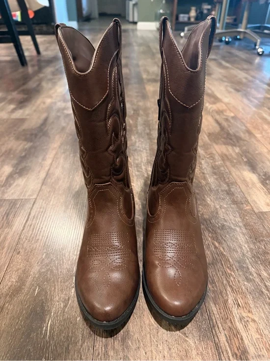 Cat & Jack Brown Western-Style Kids Boots