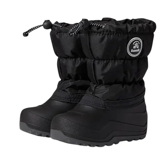 Kamik Big Kids Snowcozy Winter Boots Size 6 EU 38 Black Waterproof NIB