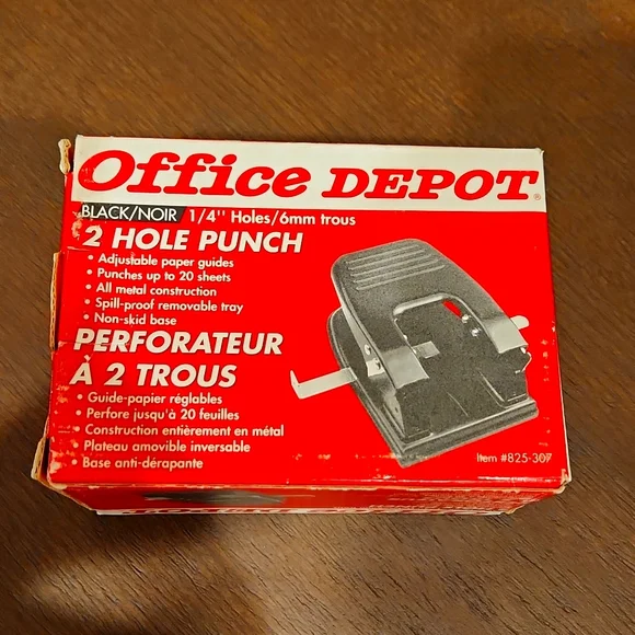 Office Depot 2 Hole Punch