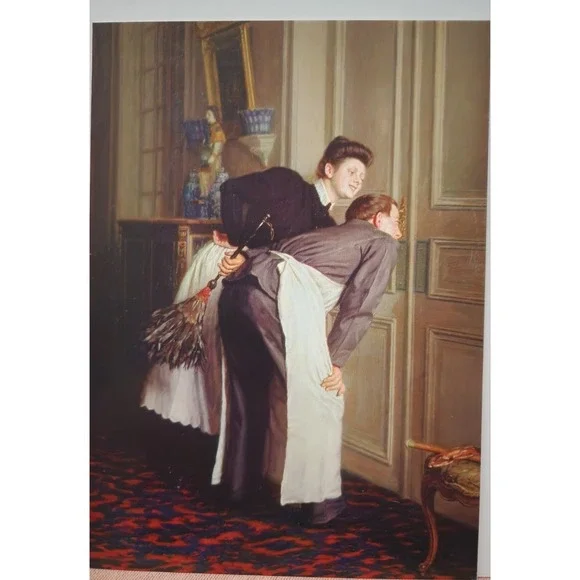 Victorian Greetings Madame Has Guests Remy Cogghe Art Note Cards Set of 10