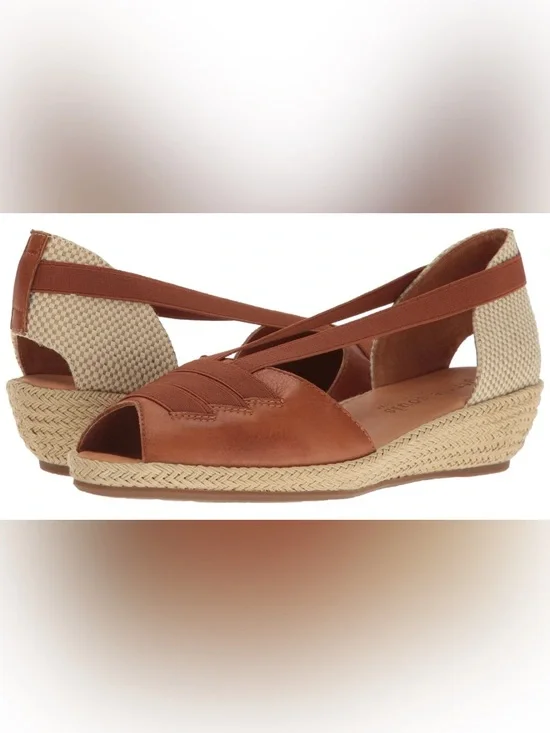 Kenneth Cole Espadrille Peep-Toe Wedges