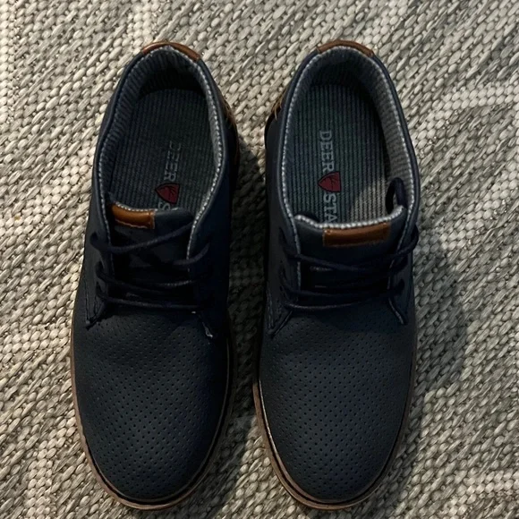 Deer Stags Boy’s Navy Chukka Boots