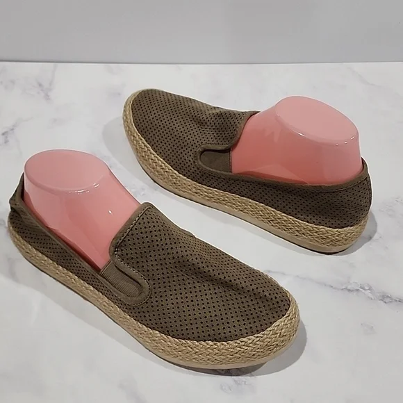 Esprit Espadrille Comfort Olive & Tan Shoes