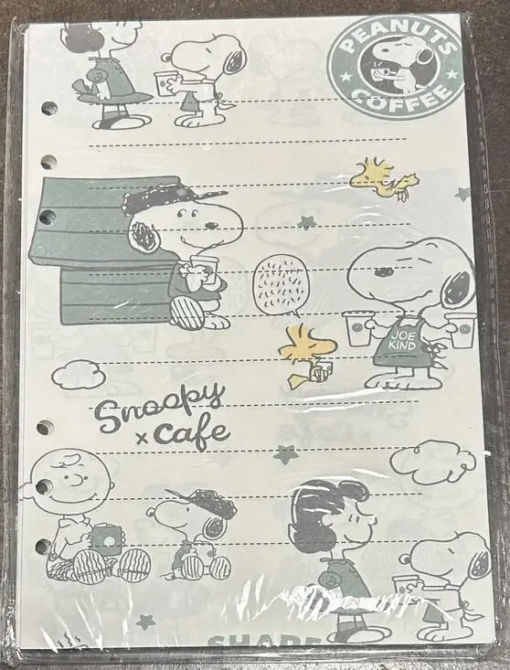 Snoopy Size A5 Refill Paper (50 Sheets)