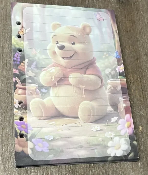 Winnie The Pooh Size A5 Refill Paper (50 Sheets)