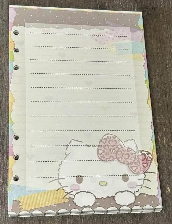 Hello Kitty Size A5 Refill Paper (50 Sheets)