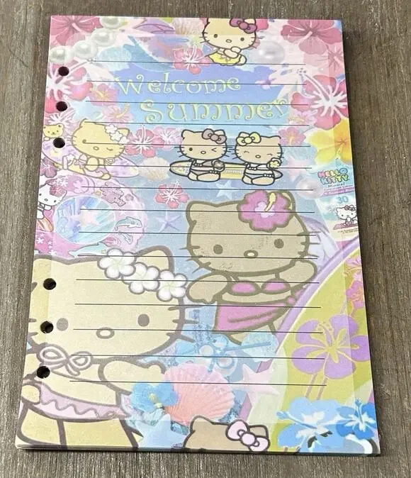 Hello Kitty Size A5 Refill Paper (50 Sheets)