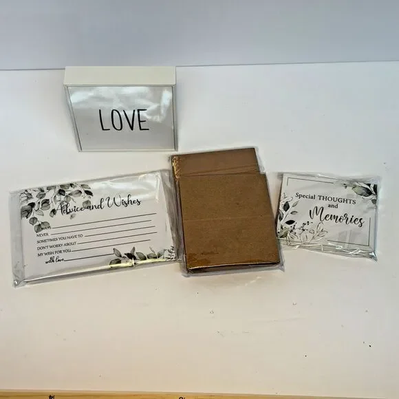 Wedding Advice/Wishes and Memory Cards for Wedding Guests Eucalyptus Theme