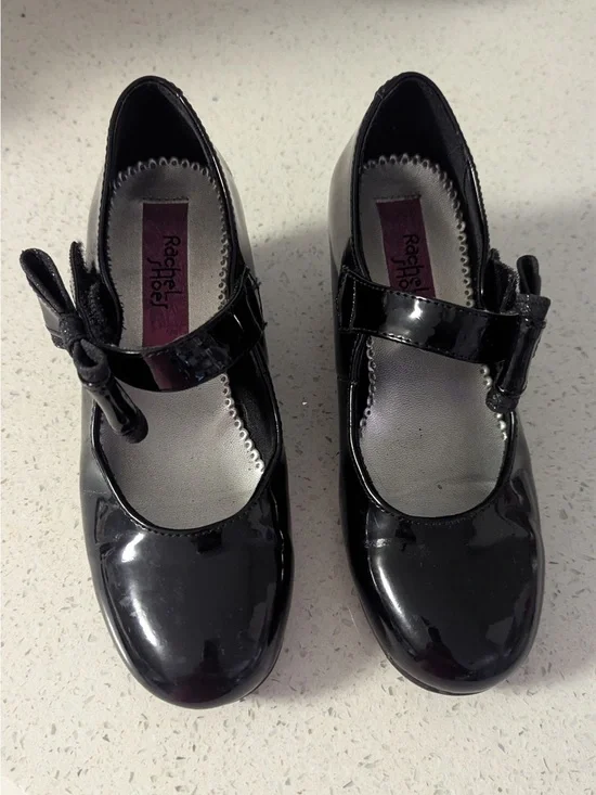 Rachael Kids Black Patent Mary Jane Shoes