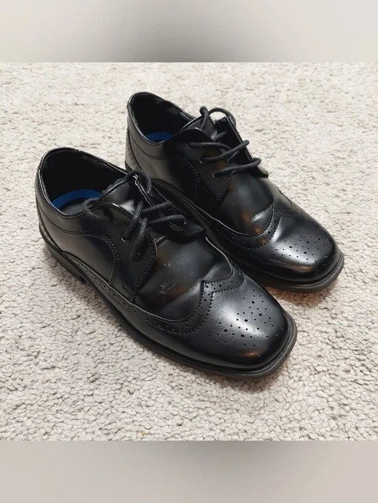 Josmo Boy's Dress Shoes Size 1 Black