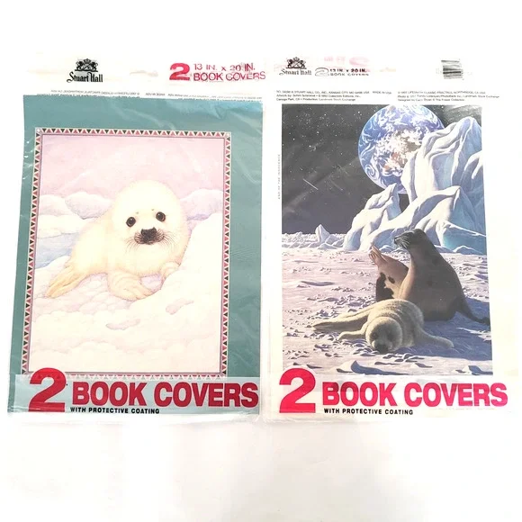 NEW!! (2) Vintage Stuart Hall Schim Schimmel Book Covers 1993 Seal 4 Total 13X20