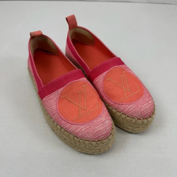 Louis Vuitton Gradient Canvas Espadrilles Pink/Coral Size‎ 35 (US 5)