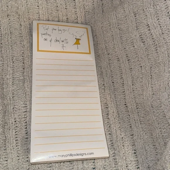 Mary Phillips Designs Notepad “Put on Your Big Girl…” Magnetic Notepad