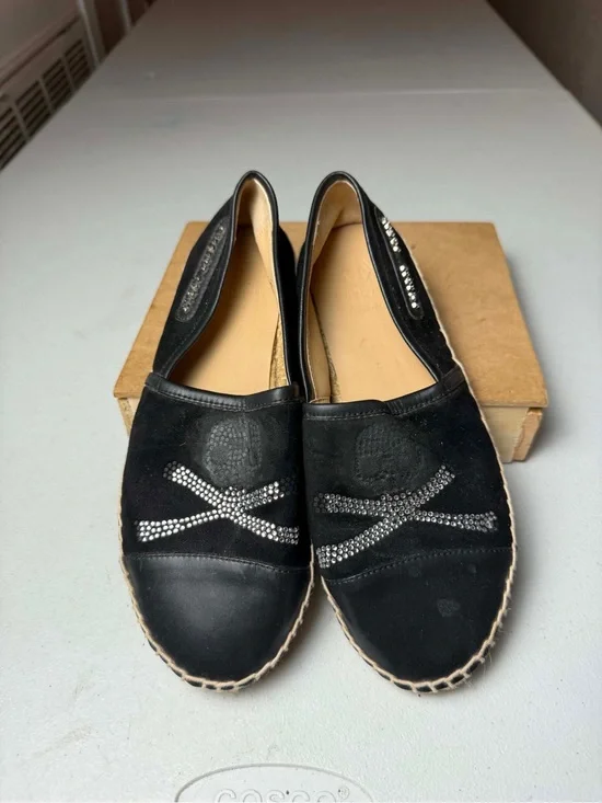 Damage Philipp Plein Chilling Times Slip On Espadrilles Sz 39 / US 9