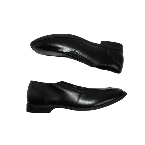 Sonoma Goods for Life Black Slip On Dress Loafers Square Toe Memory Foam Mens 7