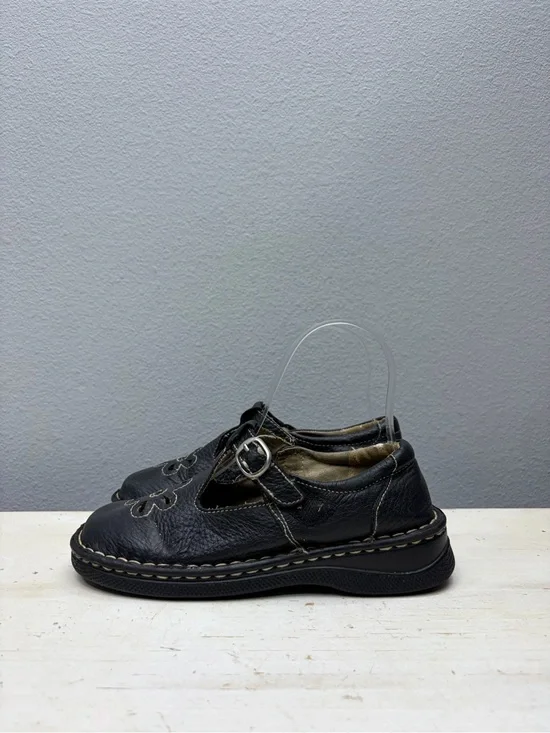 Thom Mcan Black Leather Mary Jane Shoes Size 3 girls