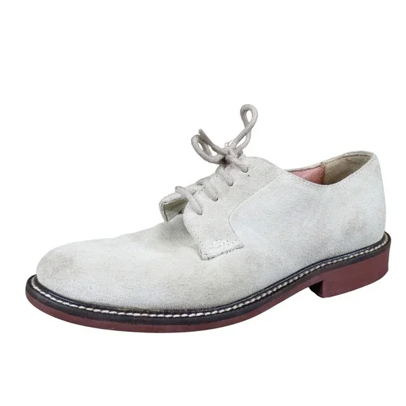 Crewcuts Suede‎ Bucks Kids Oxford Dress Shoes Size 1 Formal Wedding Sand Beige