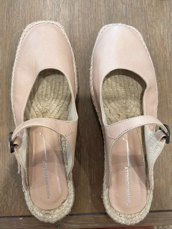 Anthropologie Intentionality Blush Espadrille Mary Jane