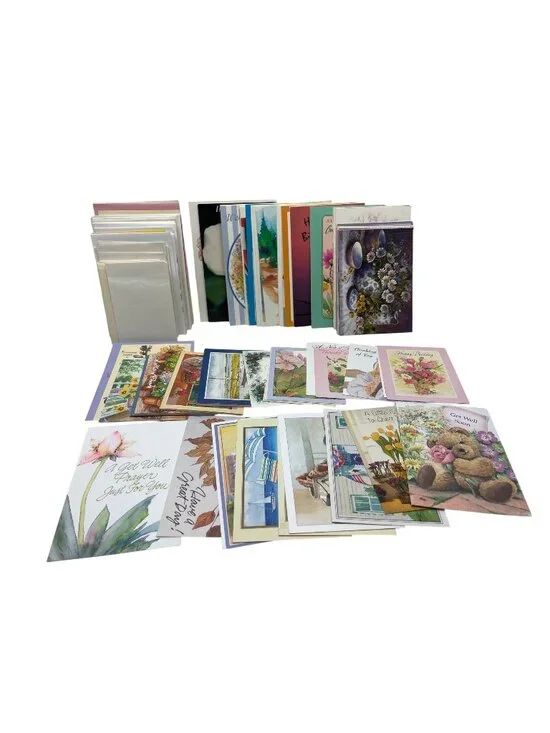 Assorted Greeting Cards Bundle For Various Occasions - Birthday Get Well Thank Y