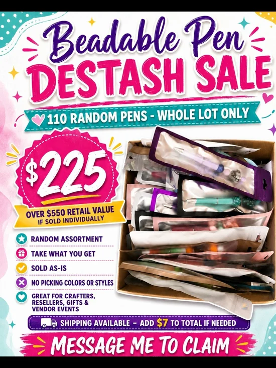 110 Beadable Pens (Random)