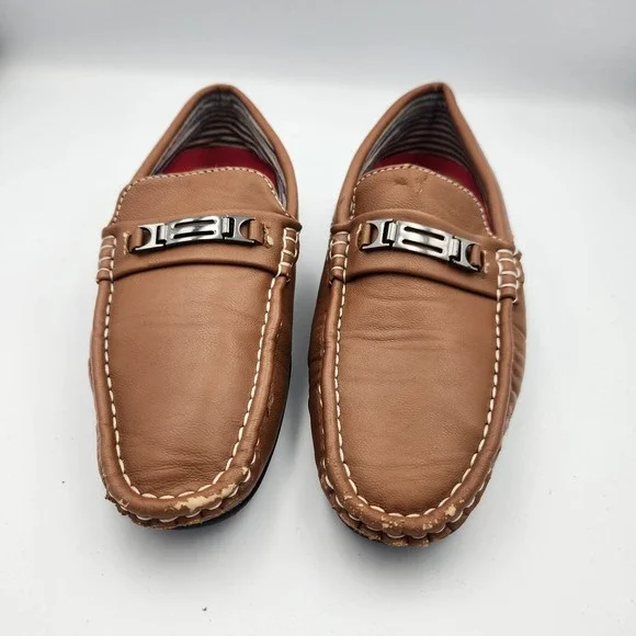 Steve Harvey Celebrity Edition Boys Fashion Buckle Drivers Brown‎ Size 6 US