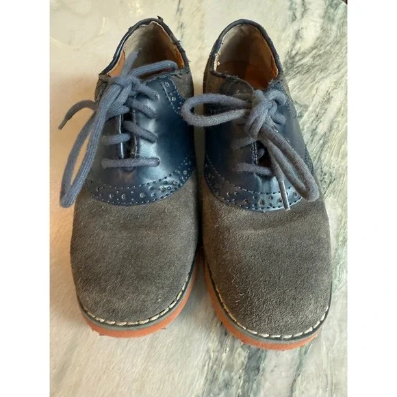 Florsheim classic boys navy dress‎ shoes sz 13