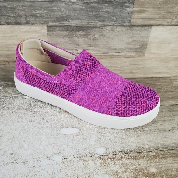 Spenco Bahama Womens Shoes Sz 6.5 W Blush Coastal Knit Cushioned Slip-On Sneaker