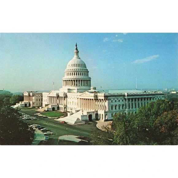 Vintage United States Capitol Washington DC Postcard US Historical Society VG+