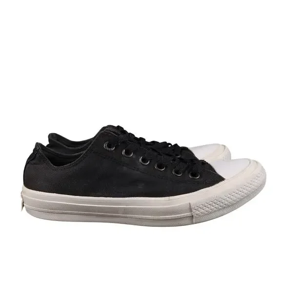 Converse Shoes Kids 6 Sneakers Chuck Taylor II All Star Casual Canvas Black Low