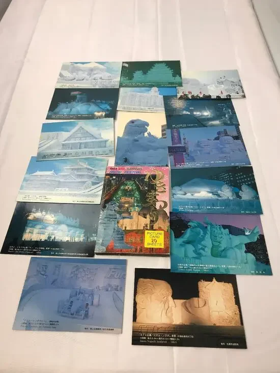 Beautiful color from Sapporo Japan Celebrating 45th Snow Festival Postcards 15