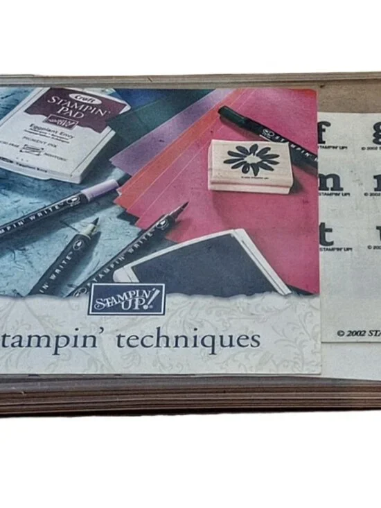 Vintage 2002 Stampin' Up! Double Alphabet Kit 28 Stamps