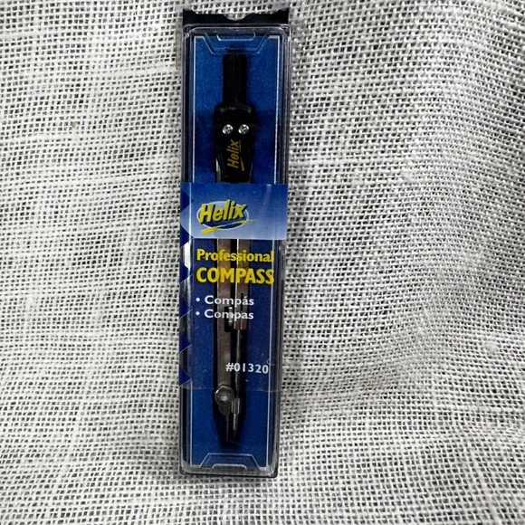 Helix Professional Compass 01320 Made in Italy Drafting Drawing Tool New NOS‎