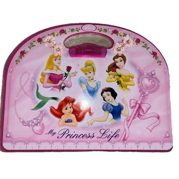 Disney Princesses Clipboard Pink Flowers 12x10