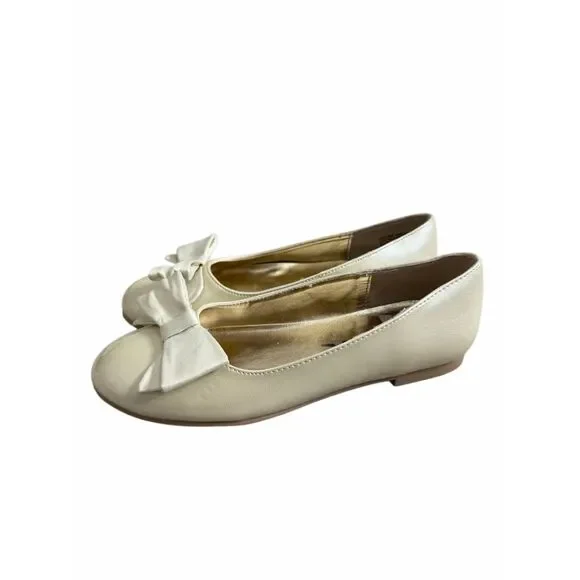 Nina Flats Big Girl Kids Size 2 Slip On Casual Shoes With‎ Bow Ballets