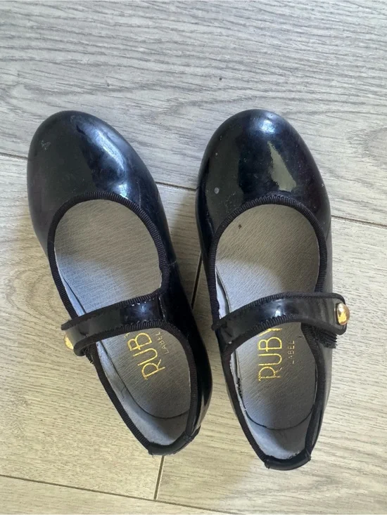 Kids Black Patent Mary Jane Shoes