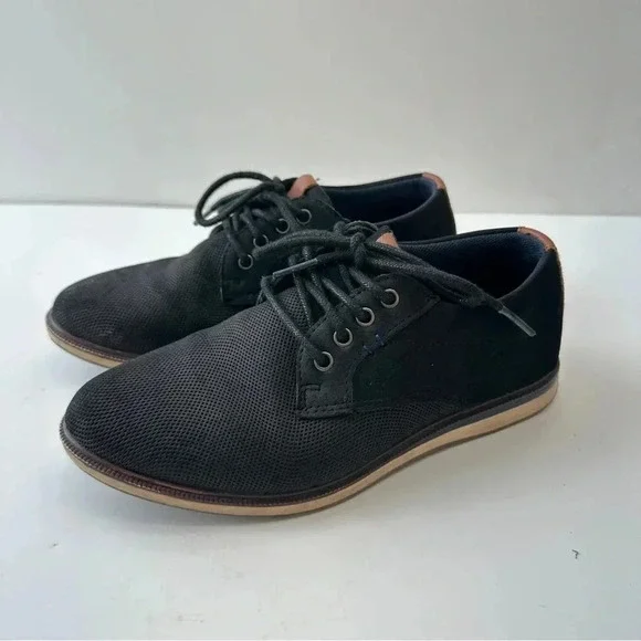 Max + Jake Lil Oscar Oxford Dress Shoes Kids Boys Size 2M‎ Black Suede Like