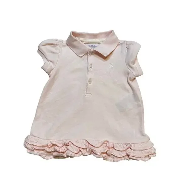 Ralph Lauren Pink Polo Dress sz 3 m