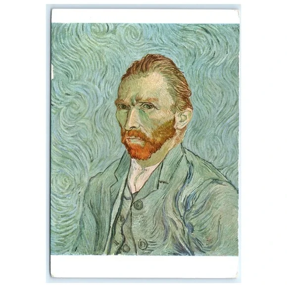 Vincent Van Gogh Self Portrait Art Reproduction Museum Card Paris France Postcar
