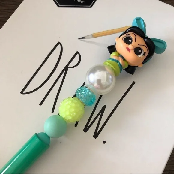 Disney Doorables: Cinderella: Drizella handmade beaded pen