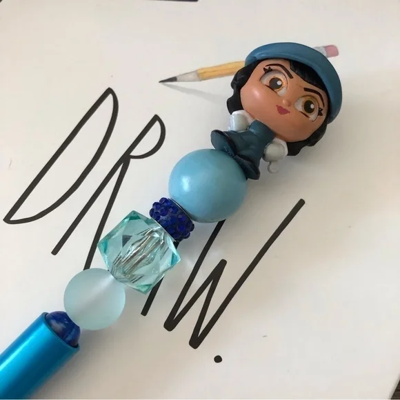 Disney Doorables: Atlantis: Audrey handmade beaded pen