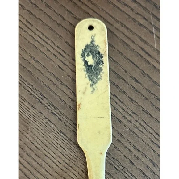 Celluloid Advertising Letter Opener,Hayden Saddlery & Hardware,‎ Beautiful Woman