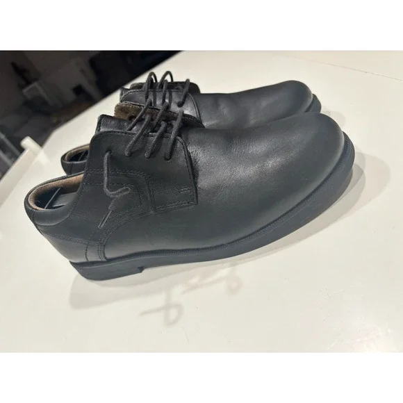 Florsheim Boys Black Midtown Jr. Plain Toe Oxford Size 5 Dress Shoes